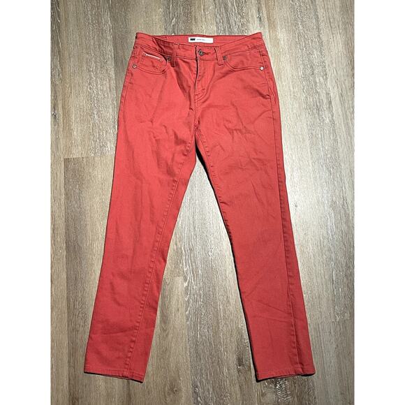 Levi's Jeans Womens 6M‎ Mid Rise Skinny Coral EUC - Picture 7 of 13